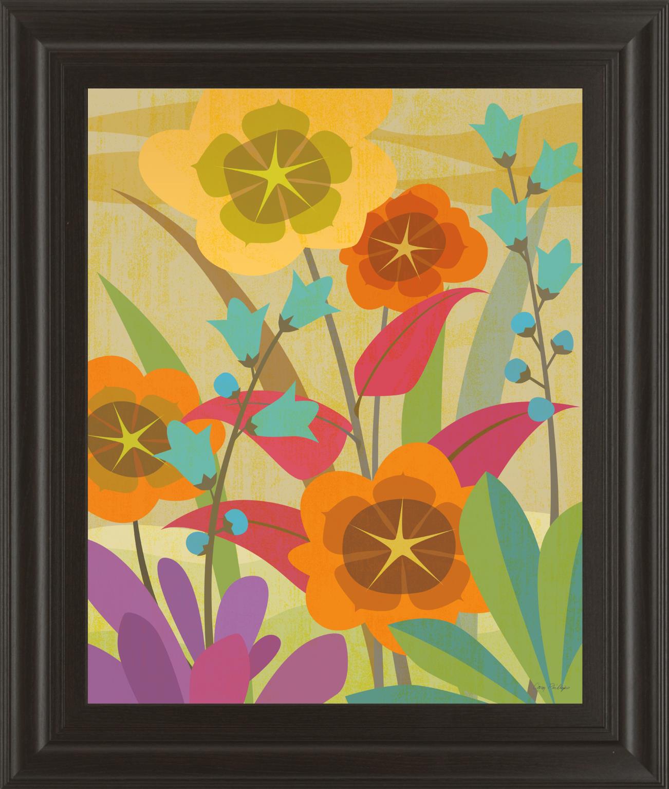 Flowerbed By Cary Phillips 22X26 Framed Print