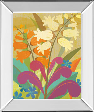 Mirrored Frame Lily Of The Valley By Cary Phillips 22X26 Mirror Frame Print