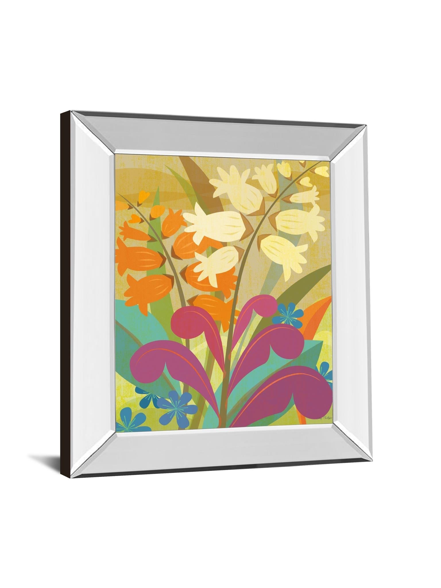 Mirrored Frame Lily Of The Valley By Cary Phillips 22X26 Mirror Frame Print