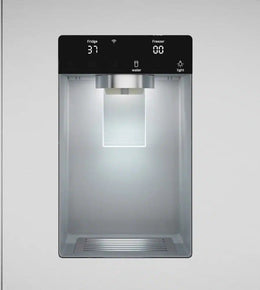 Bosch - 100 Series 36 in. Wide 26 Cu. Ft. French Door Bottom Freezer Smart Refrigerator with External Ice and Water - Stainless Steel
