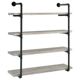 Elmcrest 24-inch 4-shelf Wall Bookshelf Grey Driftwood