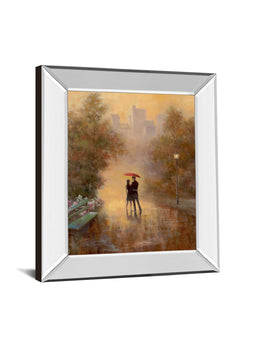 Mirrored Frame Walk In The Park I By T.C. Chiu 22X26 Mirror Frame Print