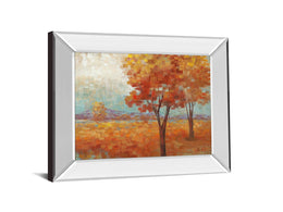 Mirrored Frame Distant Mountain Ii By Nan 22X26 Mirror Frame Print