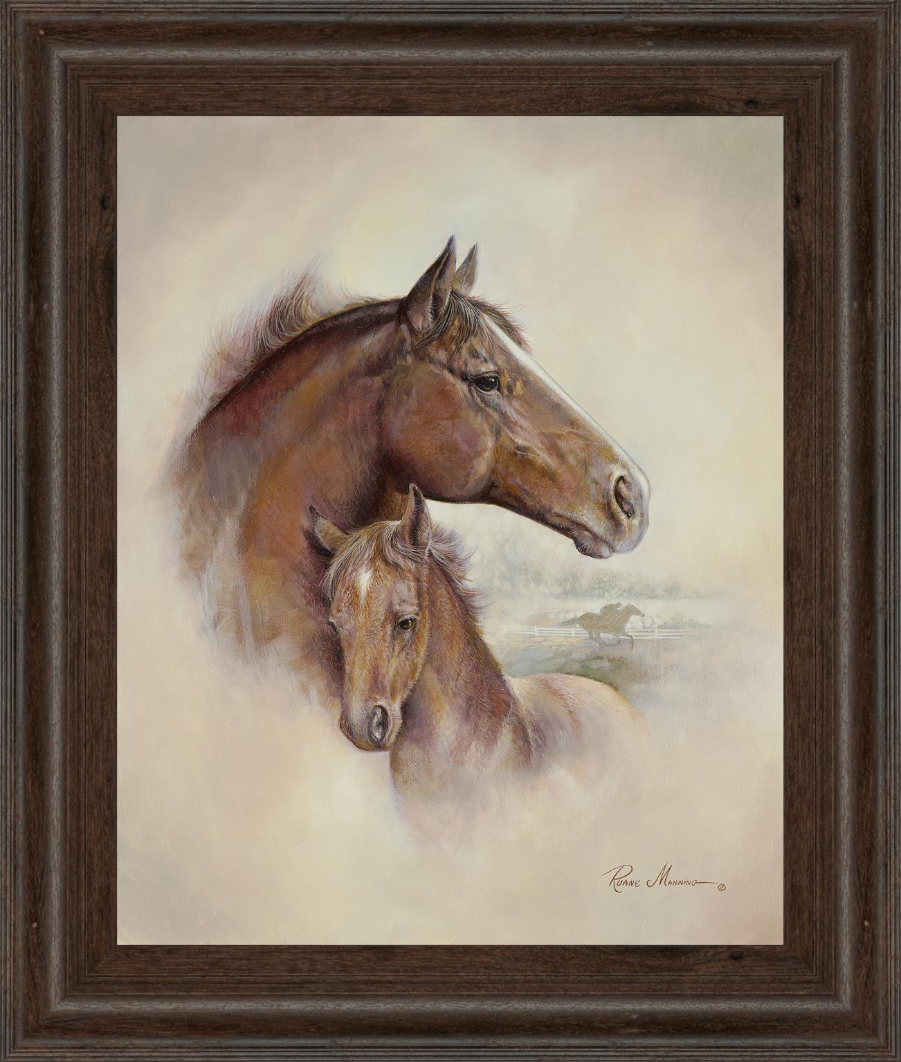 Race Horse Ii By Ruane Manning 22X26 Framed Print