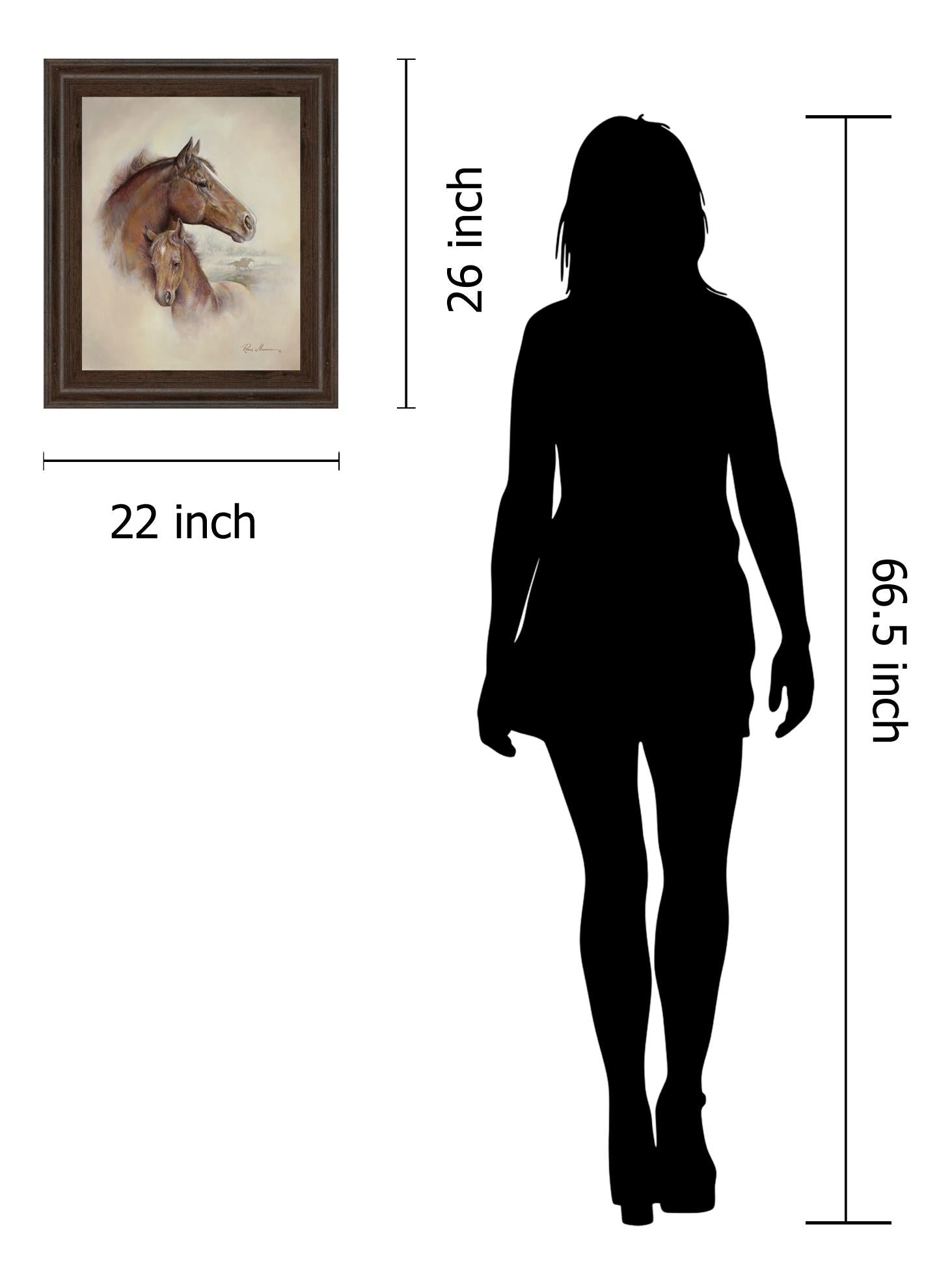 Race Horse Ii By Ruane Manning 22X26 Framed Print