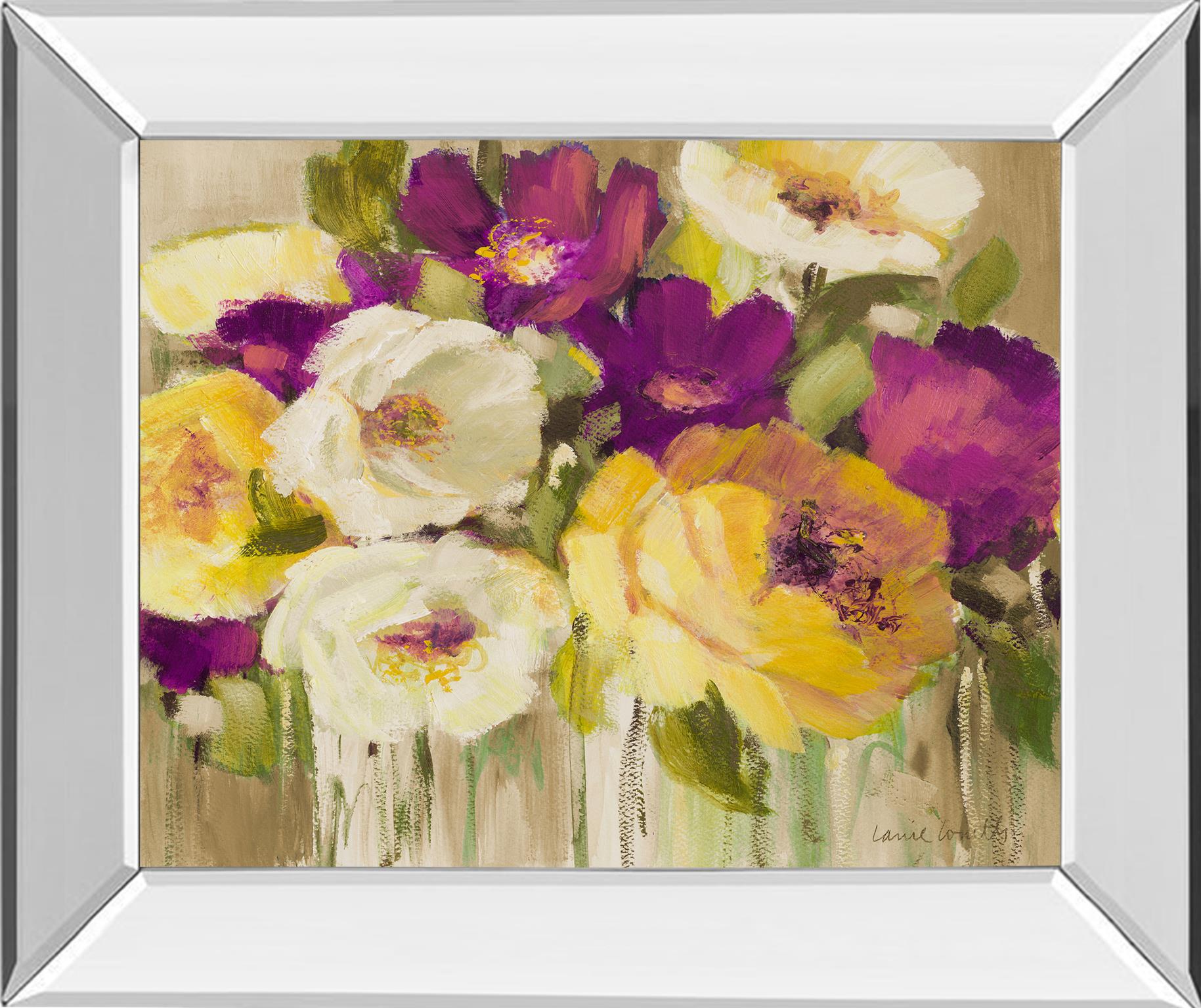 Mirrored Frame Deep In Purple I By Lanie Loreth 22X26 Mirror Frame Print