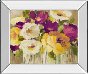 Mirrored Frame Deep In Purple I By Lanie Loreth 22X26 Mirror Frame Print