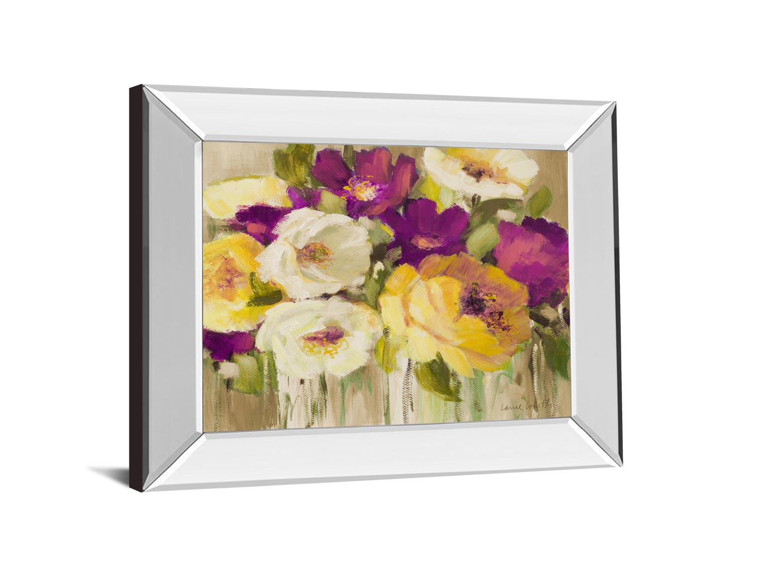 Mirrored Frame Deep In Purple I By Lanie Loreth 22X26 Mirror Frame Print
