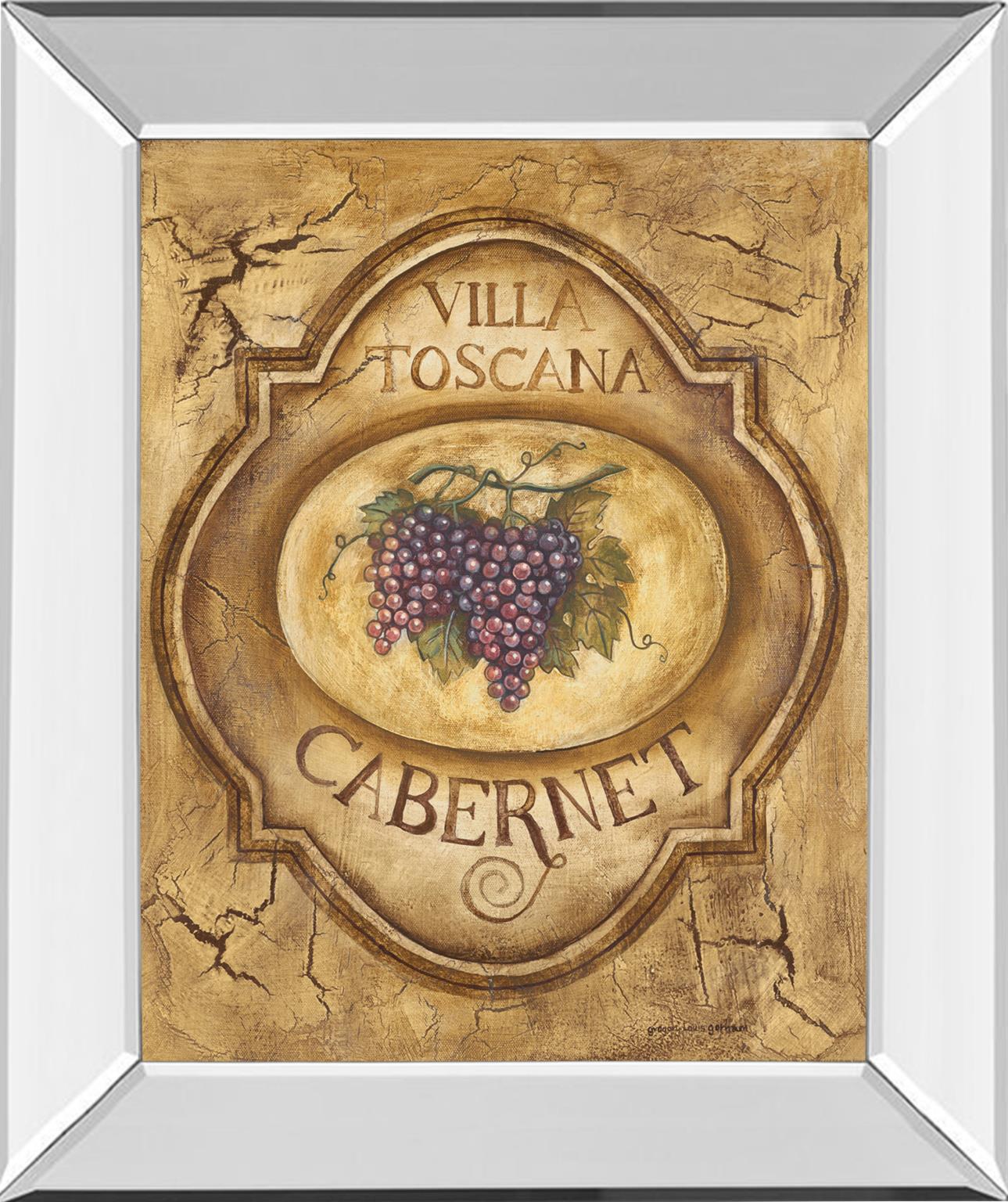 Mirrored Frame Cabernet By Gregory Gorham 22X26 Mirror Frame Print