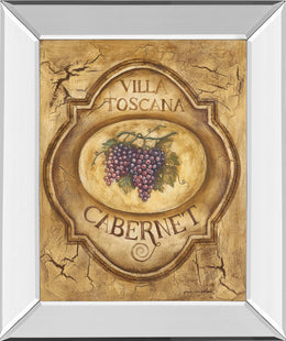 Mirrored Frame Cabernet By Gregory Gorham 22X26 Mirror Frame Print