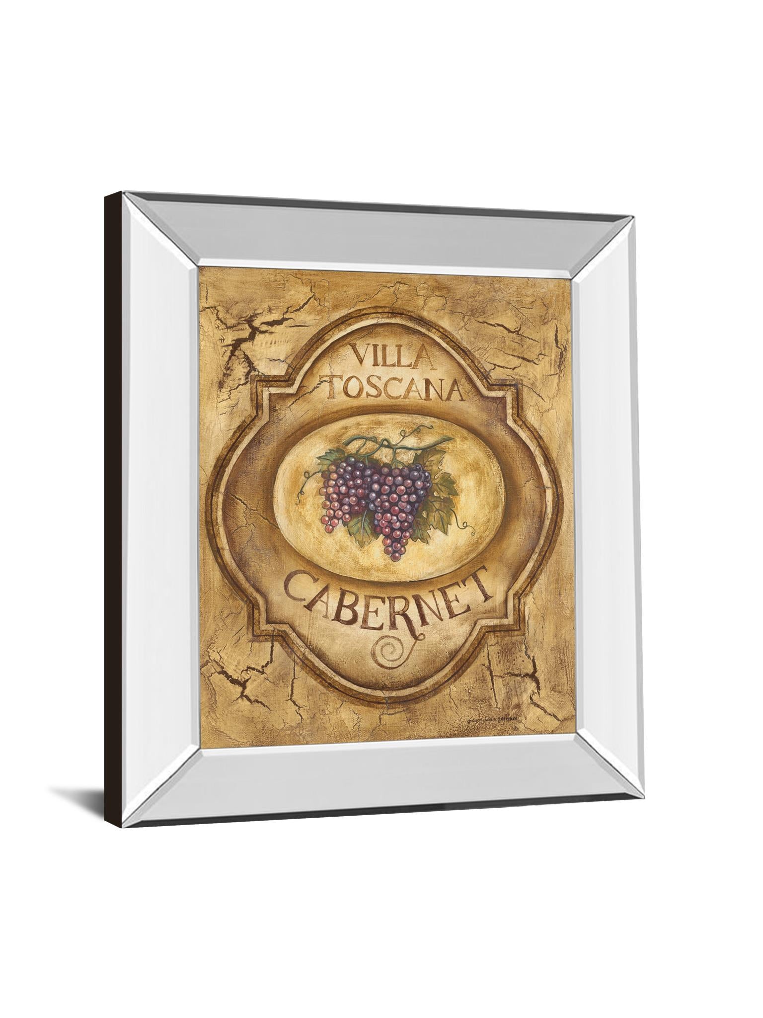 Mirrored Frame Cabernet By Gregory Gorham 22X26 Mirror Frame Print