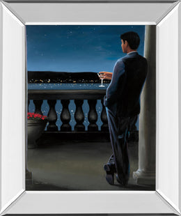 Mirrored Frame Thinking Of Her By James Wiens 22X26 Mirror Frame Print