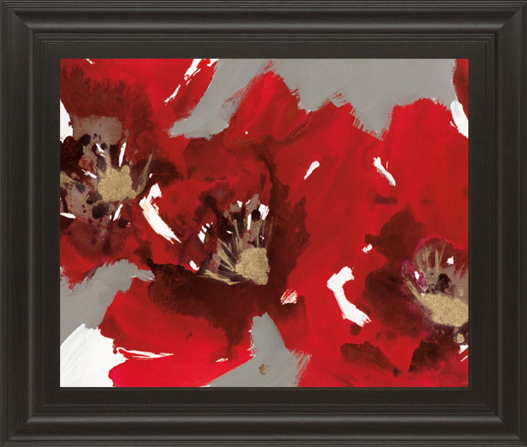 Red Poppy Forest I By N. Barnes 22X26 Framed Print