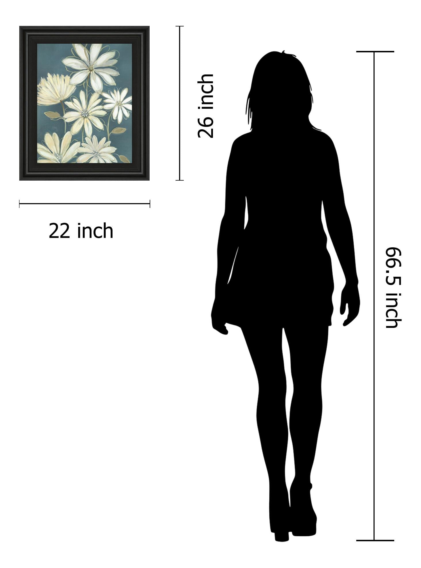 Opposites Attract I By Maria 22X26 Framed Print