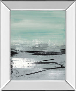 Mirrored Frame Beach I By Heather Mcalpine 22X26 Mirror Frame Print
