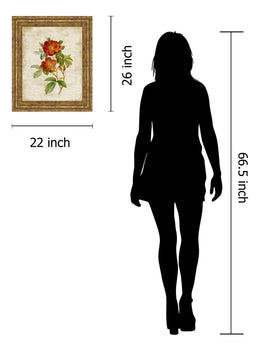 Roses On Newsprint Ii By Lanie Loreth 22X26 Framed Print