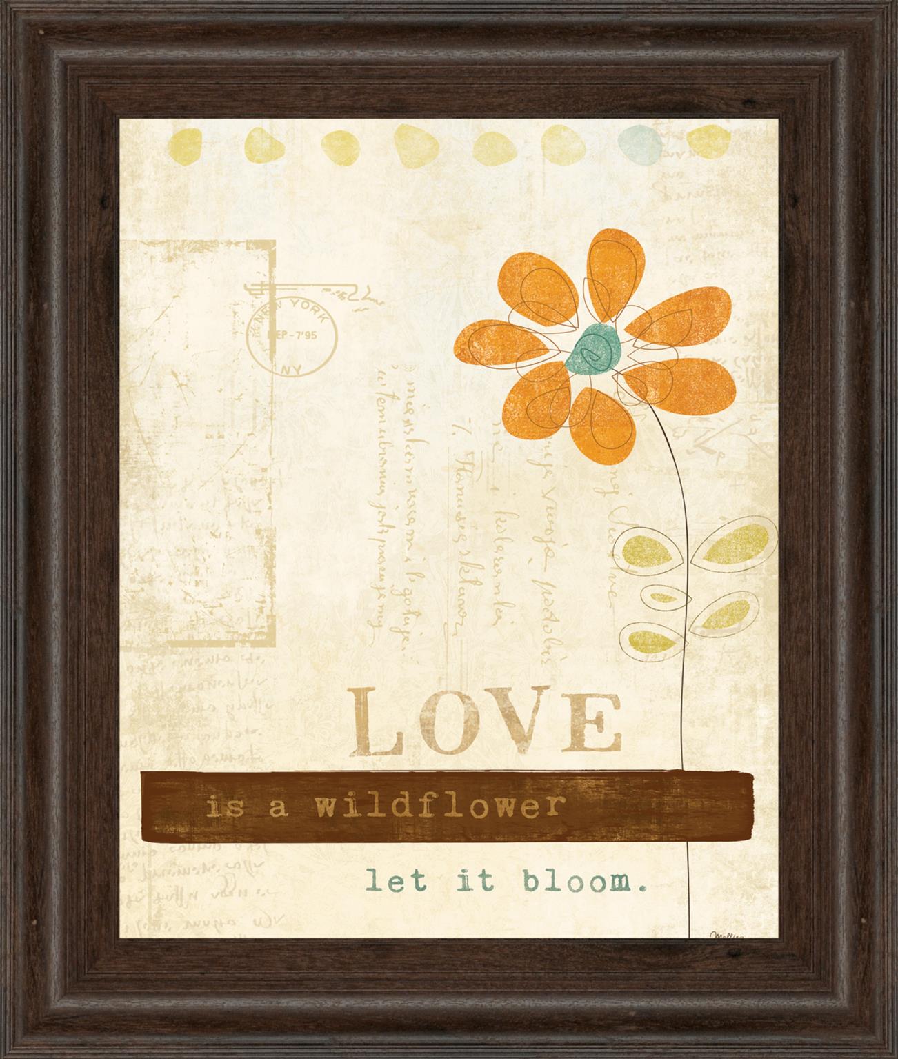 Let Love Bloom By Mollie B 22X26 Framed Print