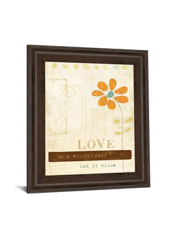Let Love Bloom By Mollie B 22X26 Framed Print