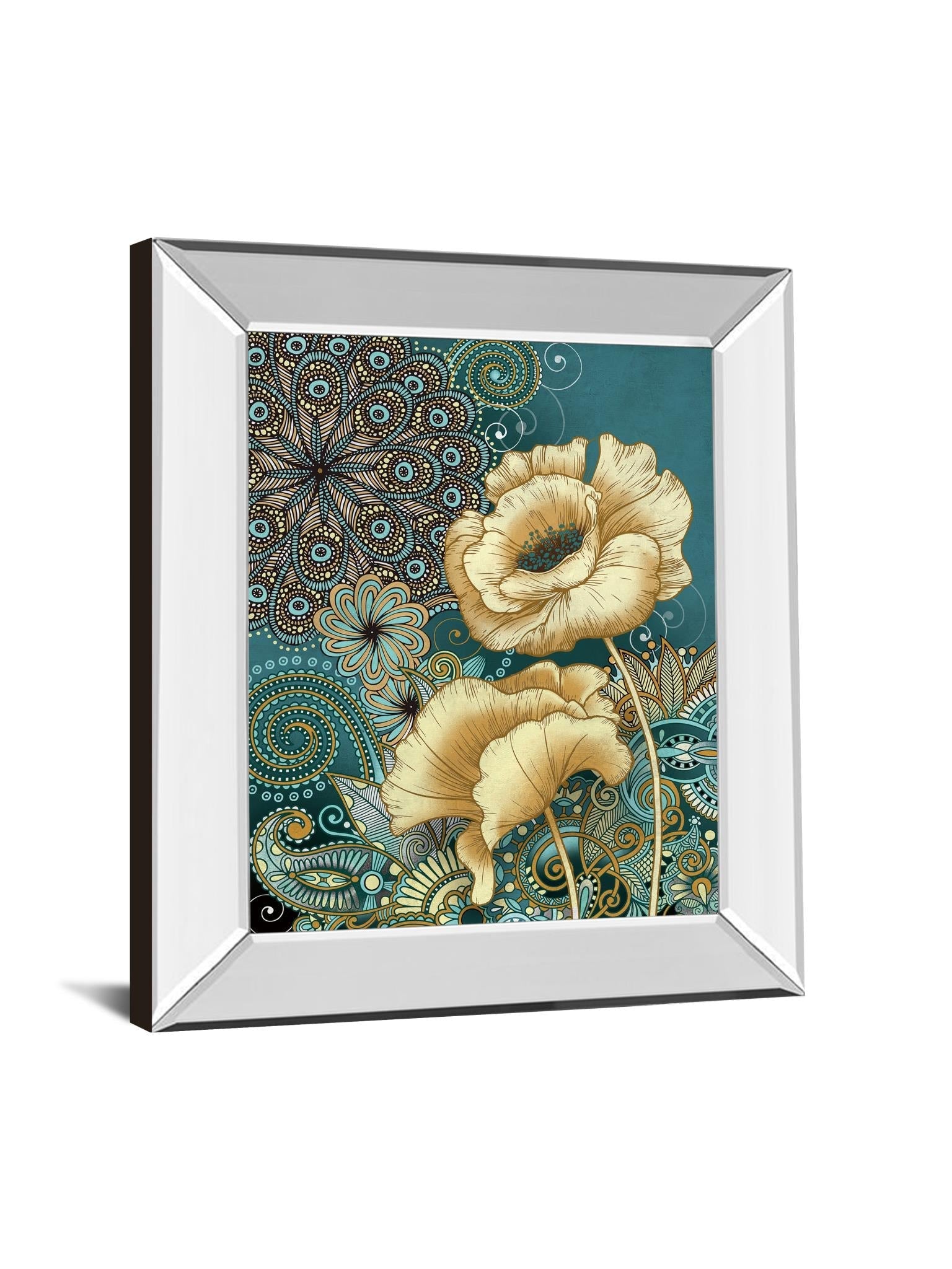 Mirrored Frame Inspired Blooms 2 By Conrad Knutsen 22X26 Mirror Frame Print