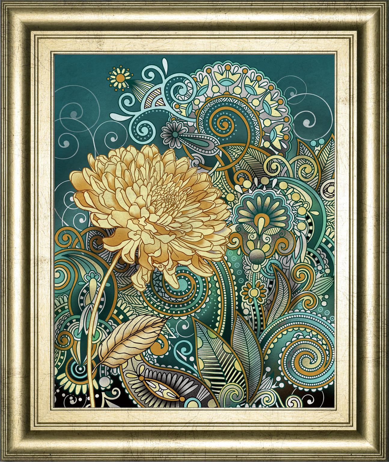 Inspired Blooms 1 By Conrad Knutsen 22X26 Framed Print