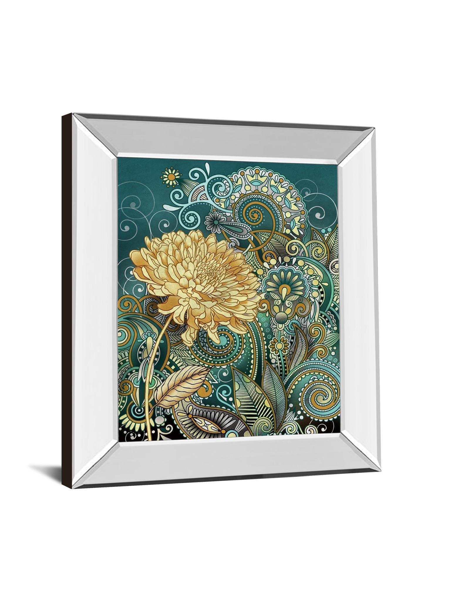 Mirrored Frame Inspired Blooms 1 By Conrad Knutsen 22X26 Mirror Frame Print