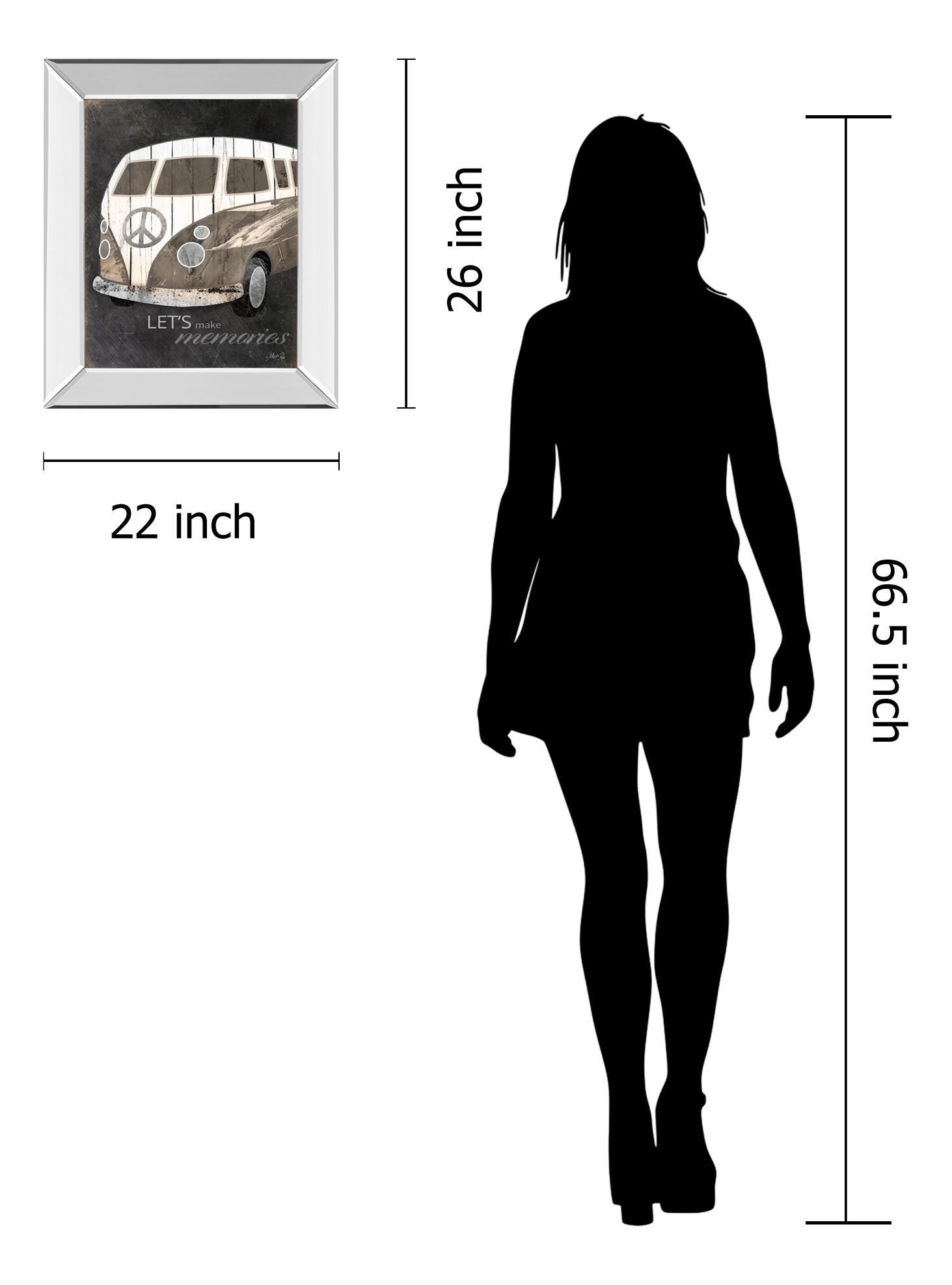 Mirrored Frame Let'S Make Memories By Marla Rae 22X26 Mirror Frame Print