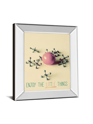 Mirrored Frame Enjoy The Little Things By Gail Peck 22X26 Mirror Frame Print