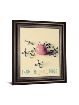 Enjoy The Little Things By Gail Peck 22X26 Framed Print