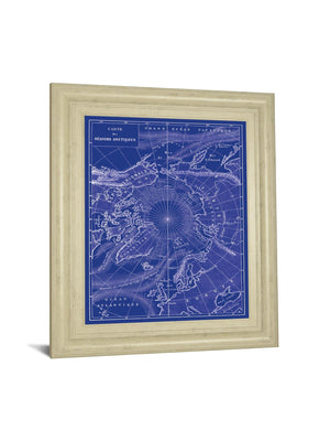 Arctic Map By The Vintage Collection 22X26 Framed Print