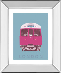 Mirrored Frame London Transport 3 By Ben James 22X26 Mirror Frame Print