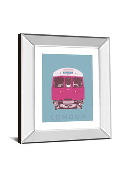 Mirrored Frame London Transport 3 By Ben James 22X26 Mirror Frame Print