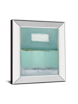 Mirrored Frame Azure 1 By Caroline Gold 22X26 Mirror Frame Print