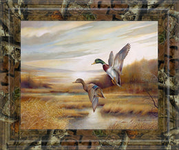 Mallards By Ruanne Manning ***Monl*** 22X26 Framed Print