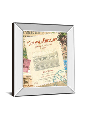 Mirrored Frame Wine Tour 2 By Maria Mendez 22X26 Mirror Frame Print