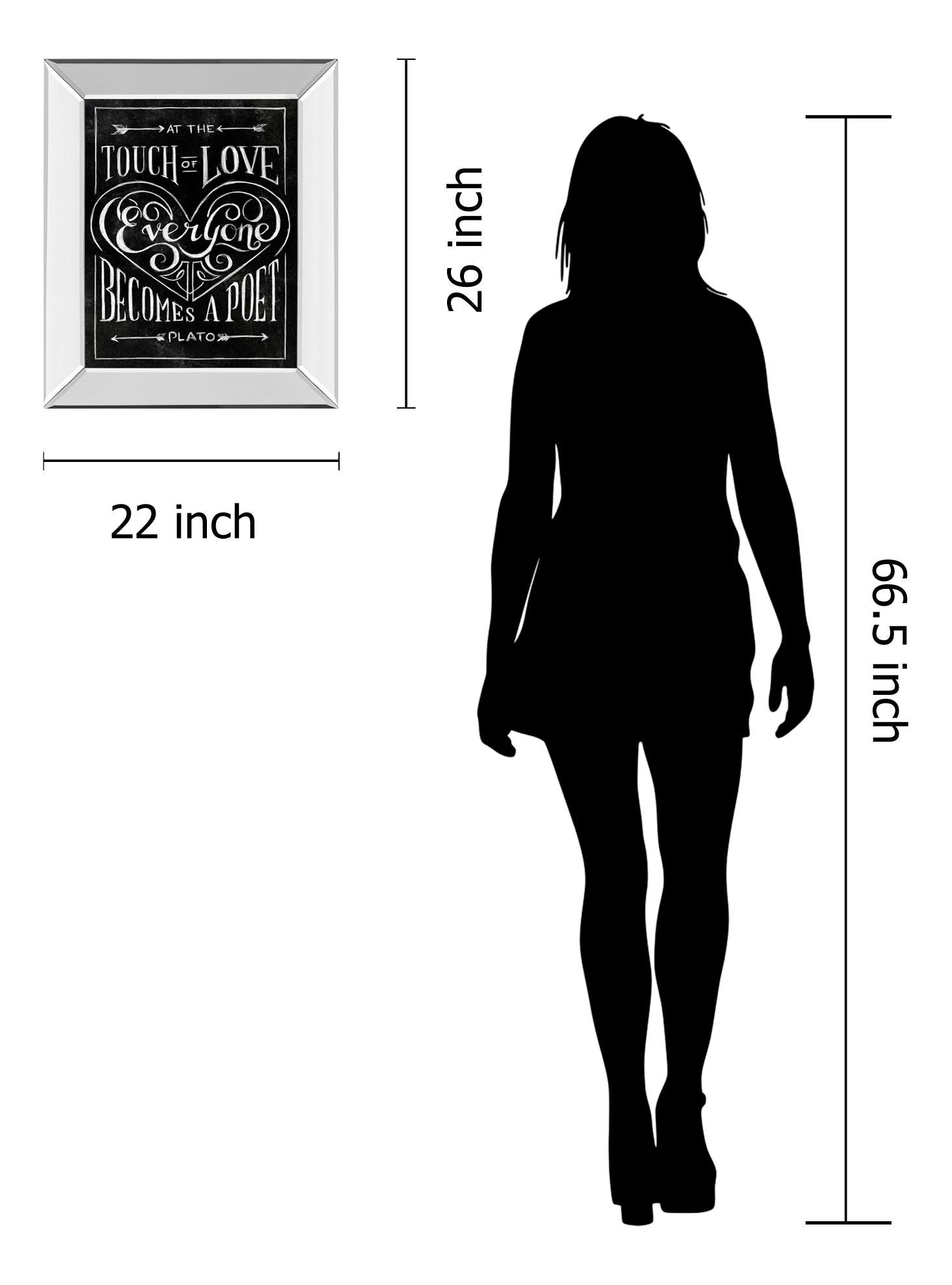 Mirrored Frame Everyone Becomes By Sundance Studio 22X26 Mirror Frame Print