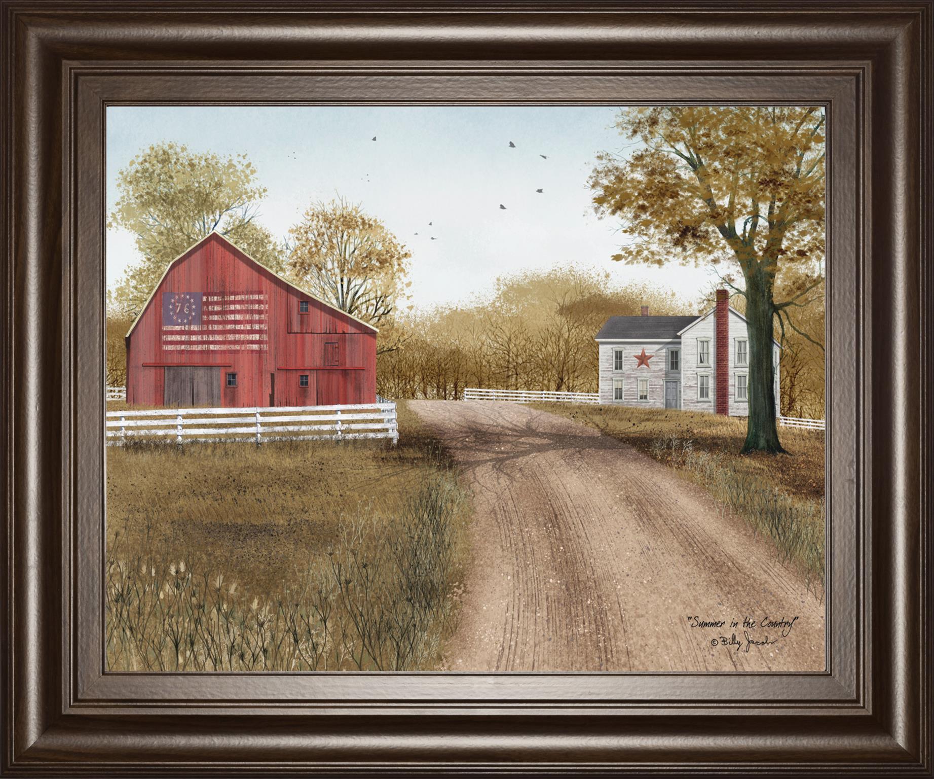 Summer In The Country By Billy Jacobs 22X26 Framed Print