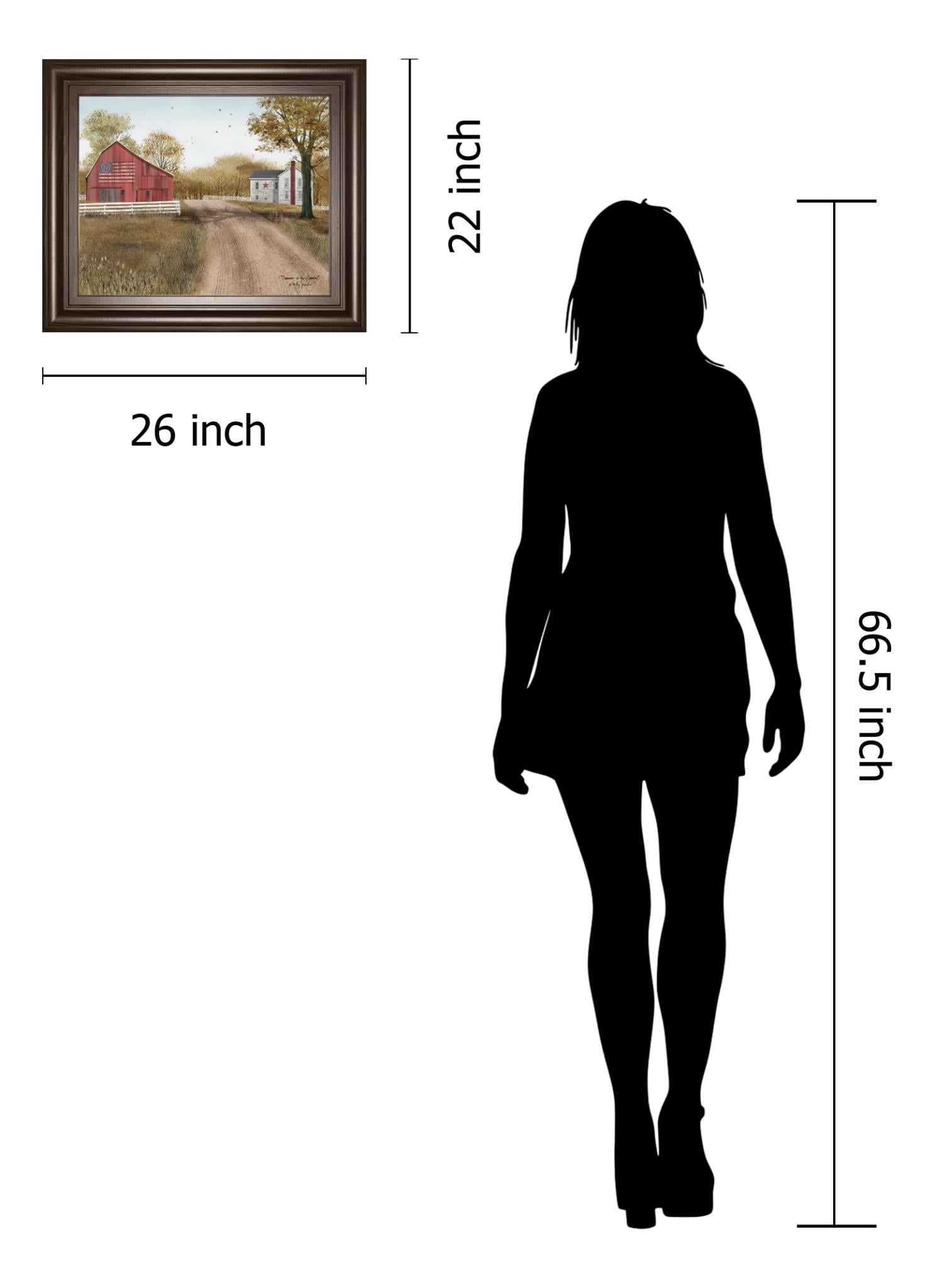 Summer In The Country By Billy Jacobs 22X26 Framed Print