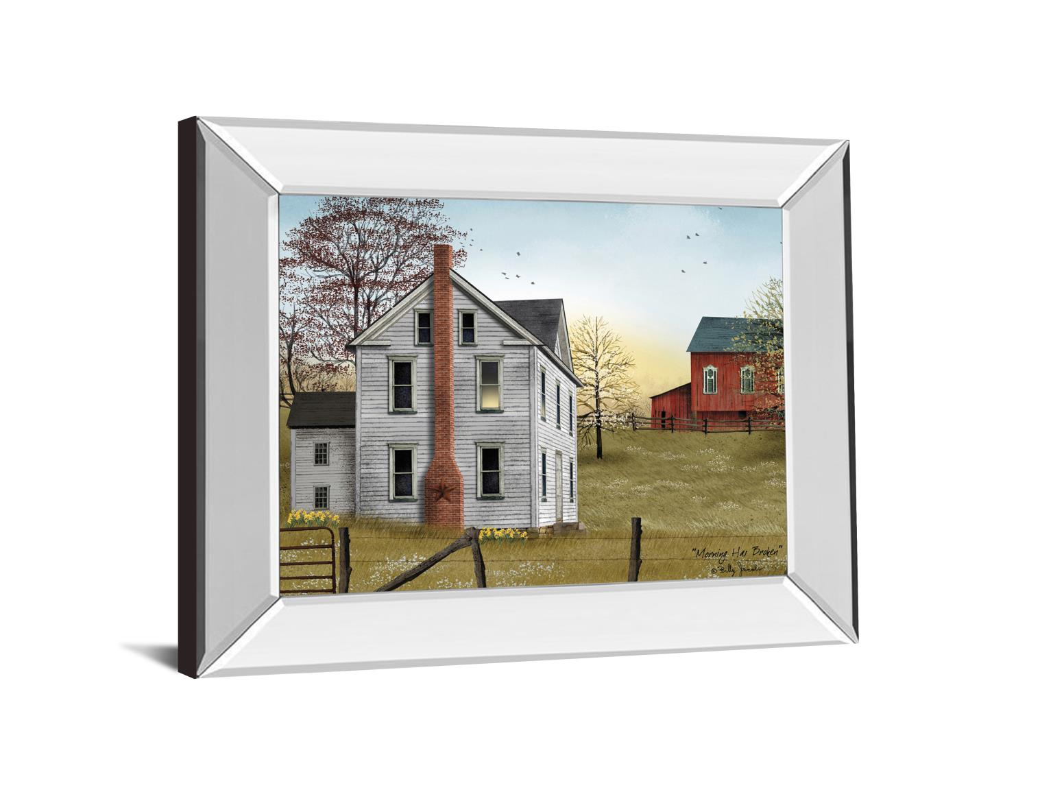 Mirrored Frame Morning Has Broken By Billy Jacobs 22X26 Mirror Frame Print