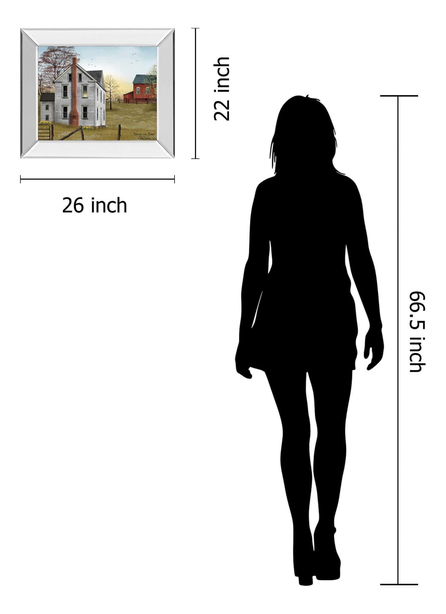 Mirrored Frame Morning Has Broken By Billy Jacobs 22X26 Mirror Frame Print