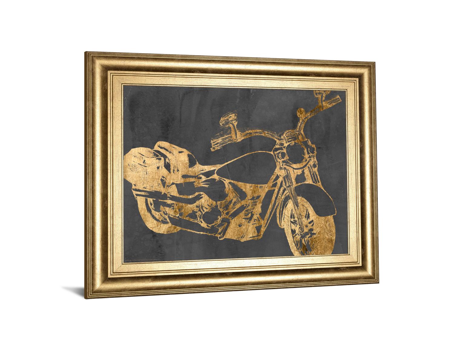 Motorcycle Bling I By Jennifer Goldberger 22X26 Framed Print