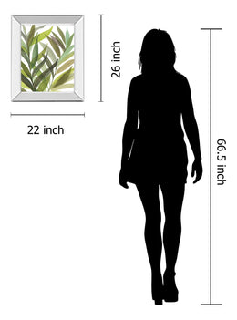 Mirrored Frame Tropical Greens I By Rebecca Meyers 22X26 Mirror Frame Print