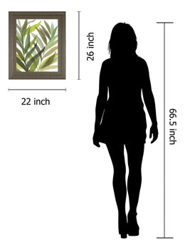 Tropical Greens I By Rebecca Meyers 22X26 Framed Print