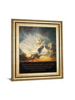 Believe By Bonnie Mohr 22X26 Framed Print
