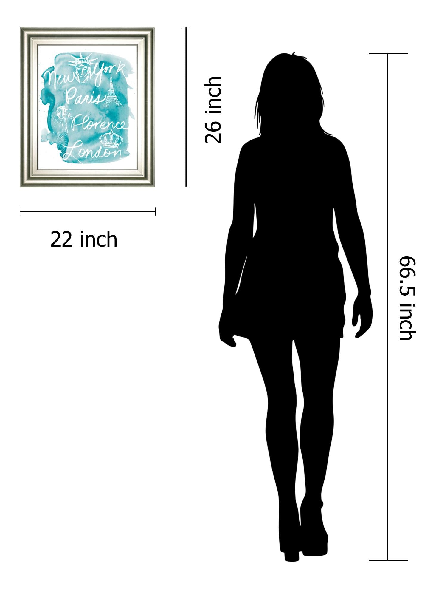 Sightseeing I By Lottie Fontaine 22X26 Framed Print