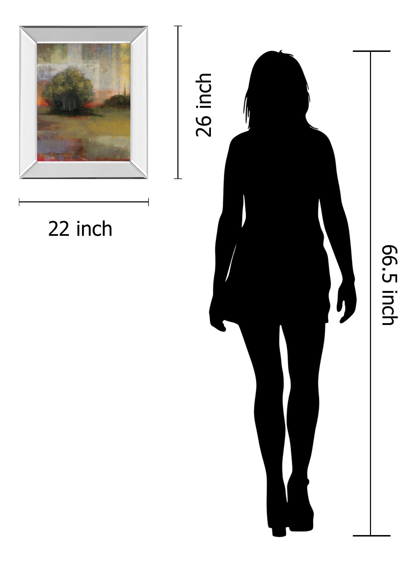 Mirrored Frame Radiance I By Williams 22X26 Mirror Frame Print