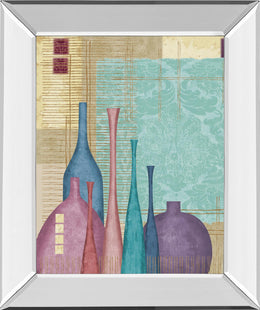 Mirrored Frame Raku I By Linda Wood 22X26 Mirror Frame Print