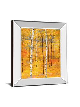 Mirrored Frame Iridescent Trees V By Alex Jawdokimov 22X26 Mirror Frame Print