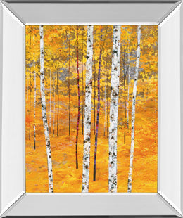 Mirrored Frame Iridescent Trees Iv By Alex Jawdokimov 22X26 Mirror Frame Print
