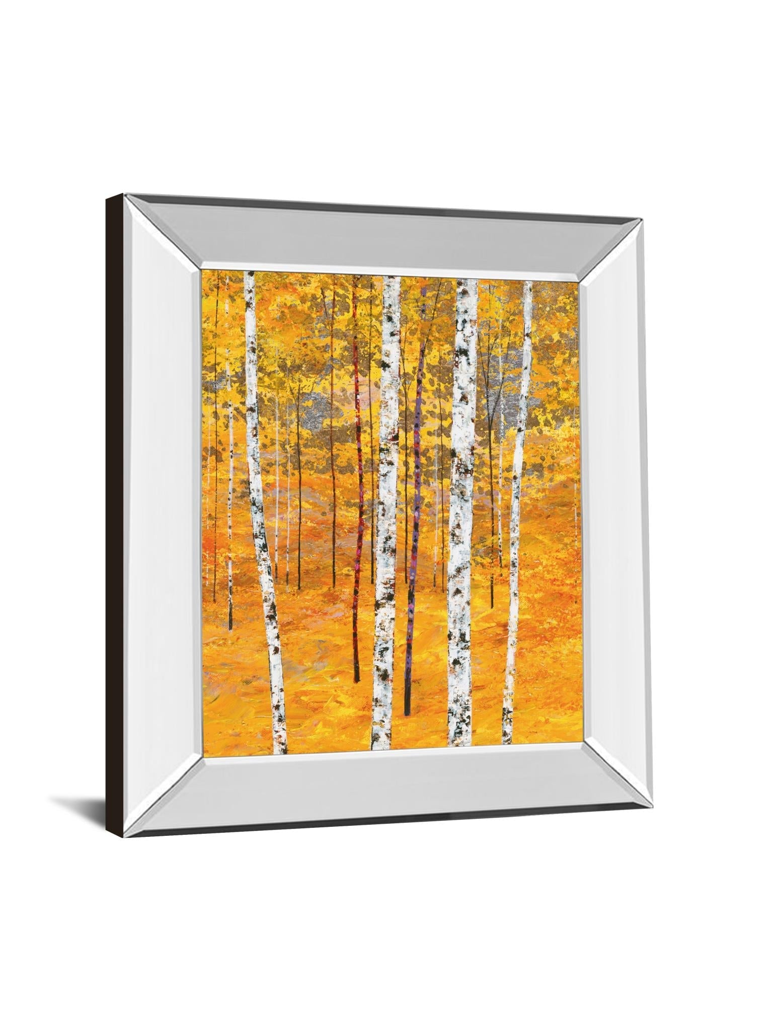 Mirrored Frame Iridescent Trees Iv By Alex Jawdokimov 22X26 Mirror Frame Print