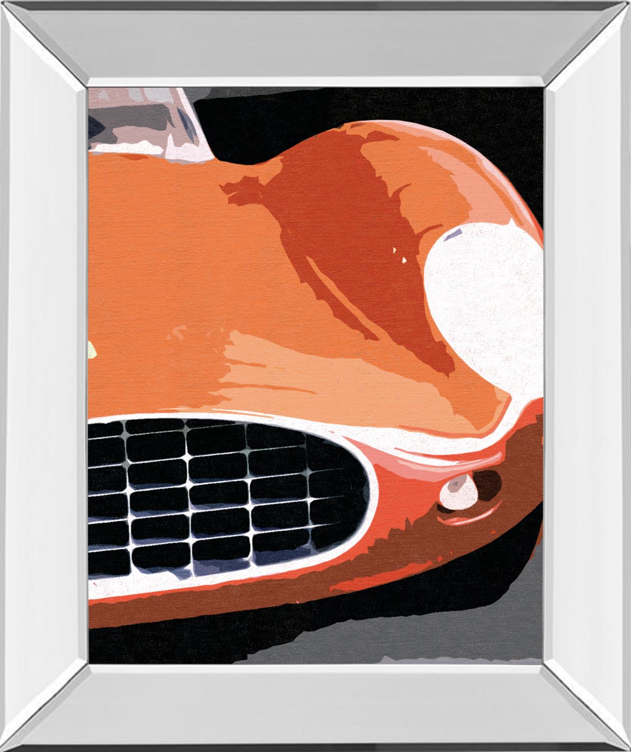 Mirrored Frame Ferrari Classic By Malcolm Sanders 22X26 Mirror Frame Print